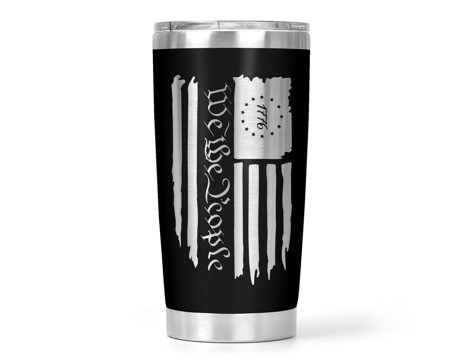 We The People American Flag Tumbler 1776, Birthday Gift, Veteran Gift, Funny Cup Gift, Valentine's Day Gift, Anniversary Gift 20 Oz Tumbler