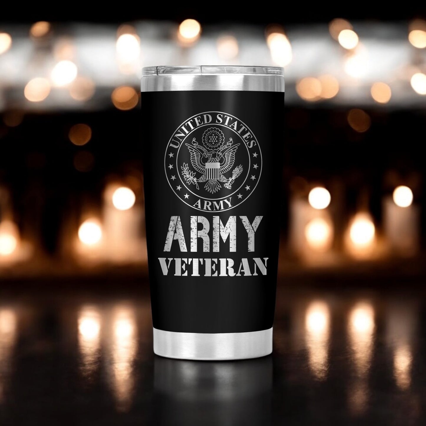 Army Veteran Tumbler, veteran gift, birthday gift, gift for her, gift for him