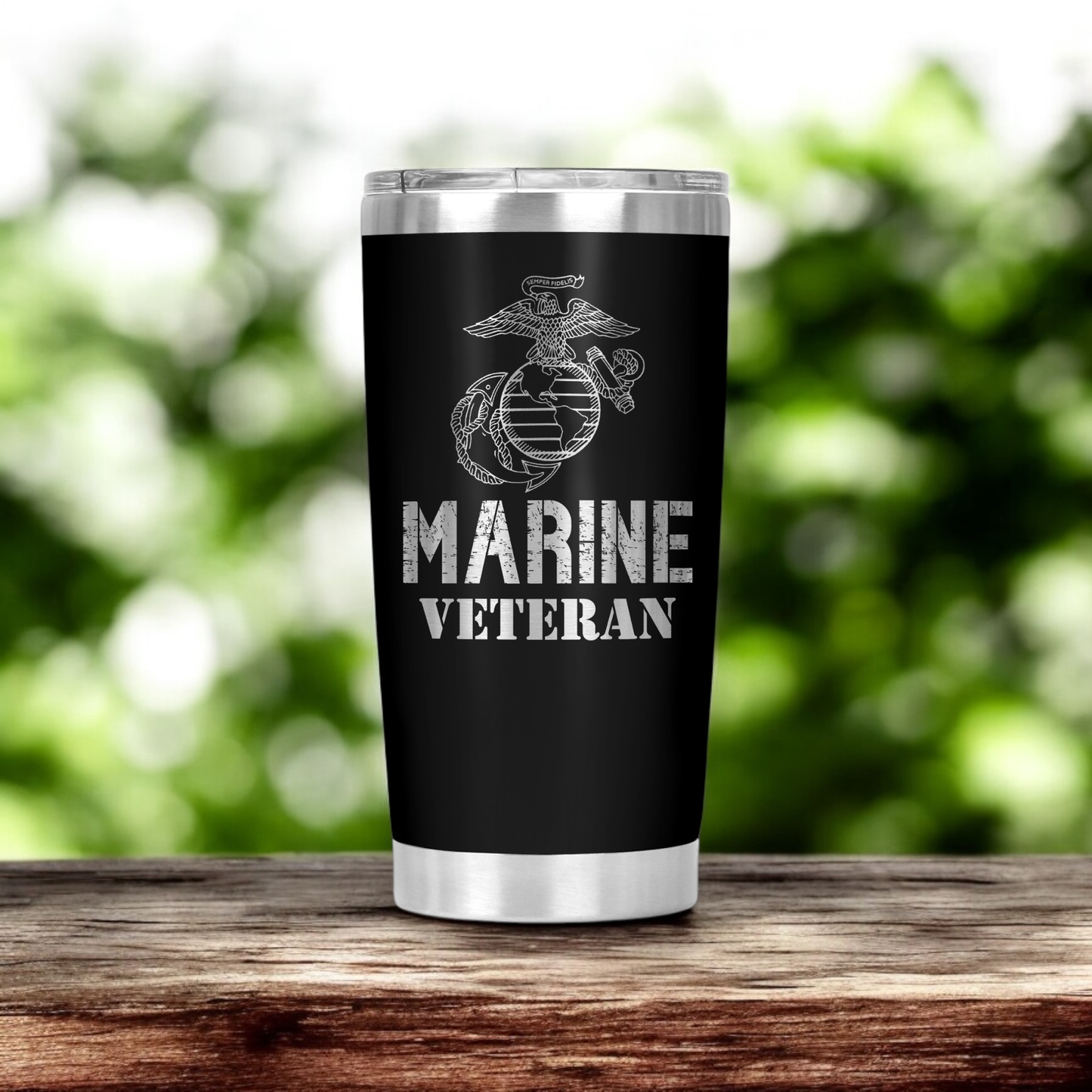 Marine Veteran Tumbler, veteran gift, birthday gift, gift for her, gift for him